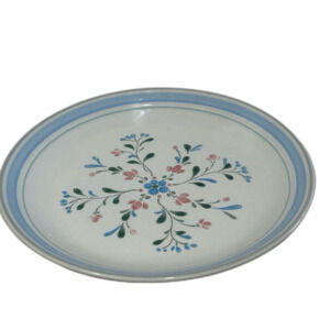 Fascino Stoneware by Yamaha Hand Decorated Stoneware Dinner Plates. Discontinued